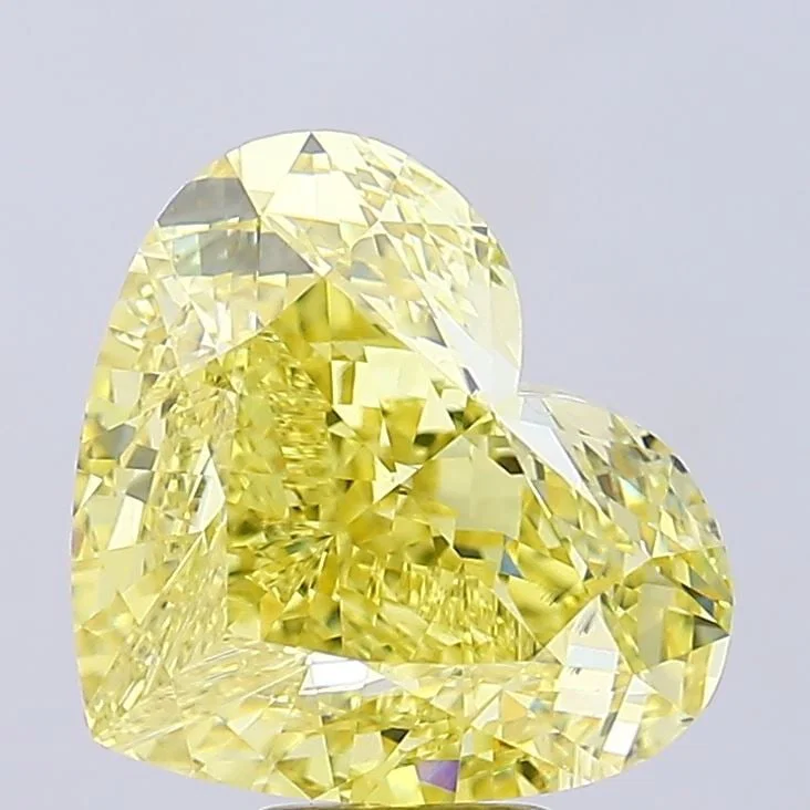 Loose Diamond - HEART 11.41ct Fancy Vivid Yellow VS2