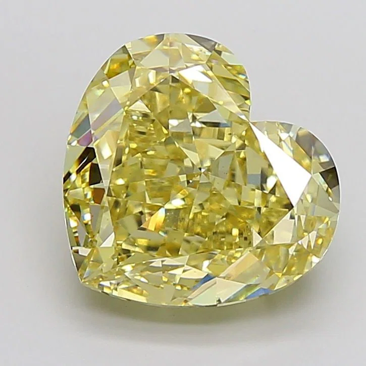 Loose Diamond - HEART 13.62ct Fancy Intense Yellow VS1
