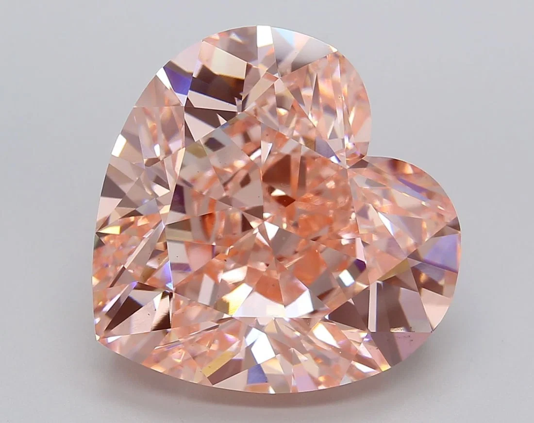 Loose Diamond - HEART 14.06ct Fancy Vivid Pink VS1
