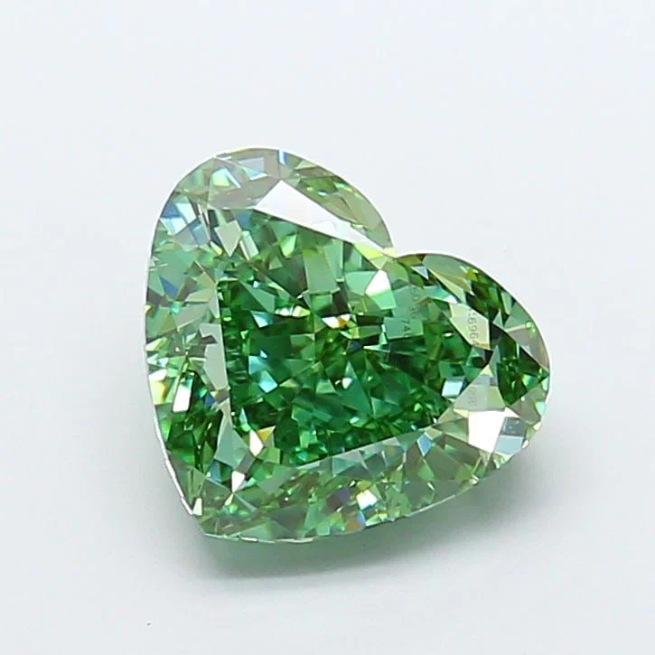 Loose Diamond - HEART 5.04ct Fancy Vivid Green VS1