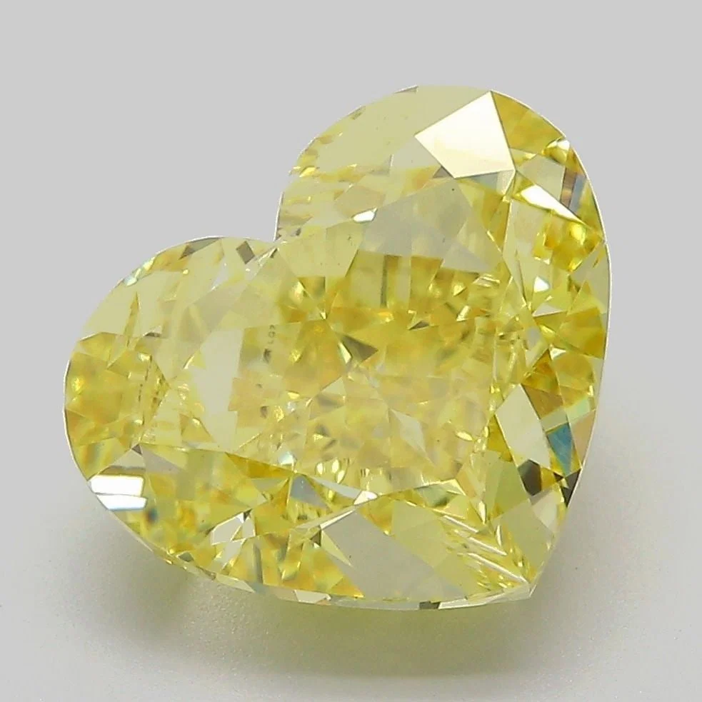 Loose Diamond - HEART 6.13ct Fancy Intense Yellow VVS2