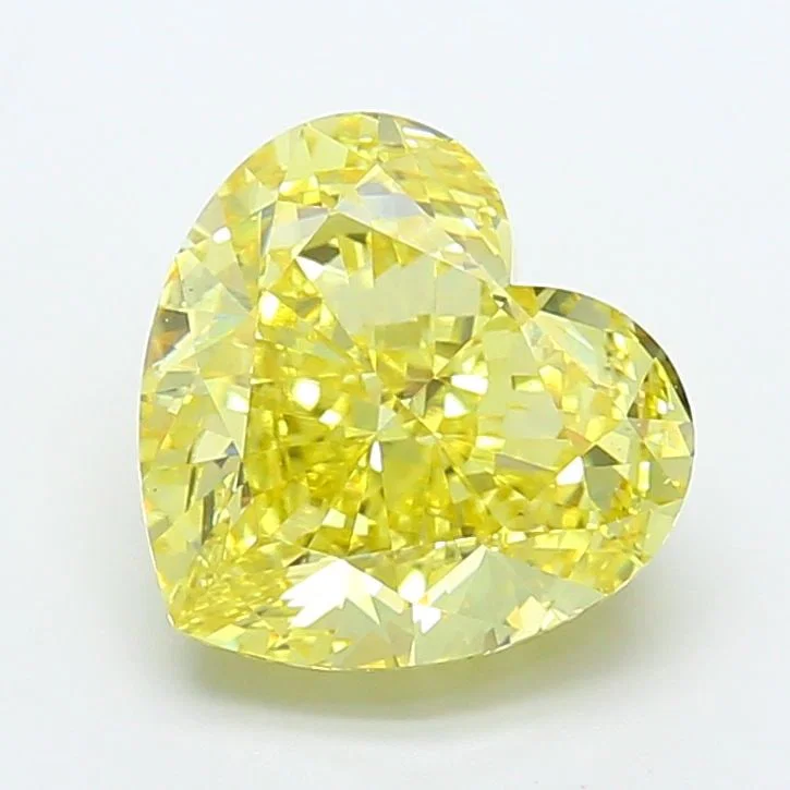 Loose Diamond - HEART 6.56ct Fancy Intense Yellow VS1