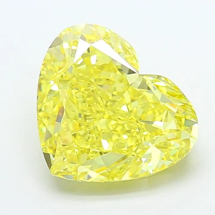 Loose Diamond - HEART 7.05ct Fancy Vivid Yellow VS1