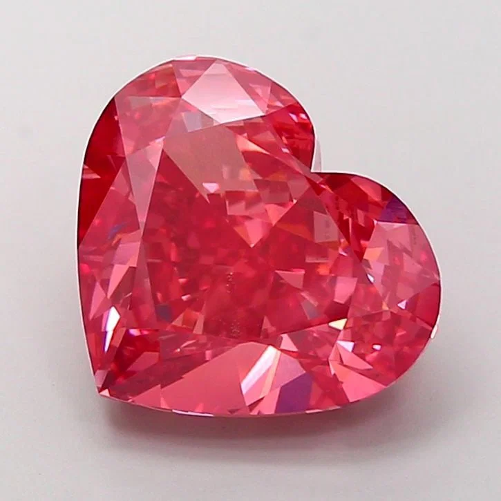 Loose Diamond - HEART 7.07ct Fancy Vivid Pink VVS2