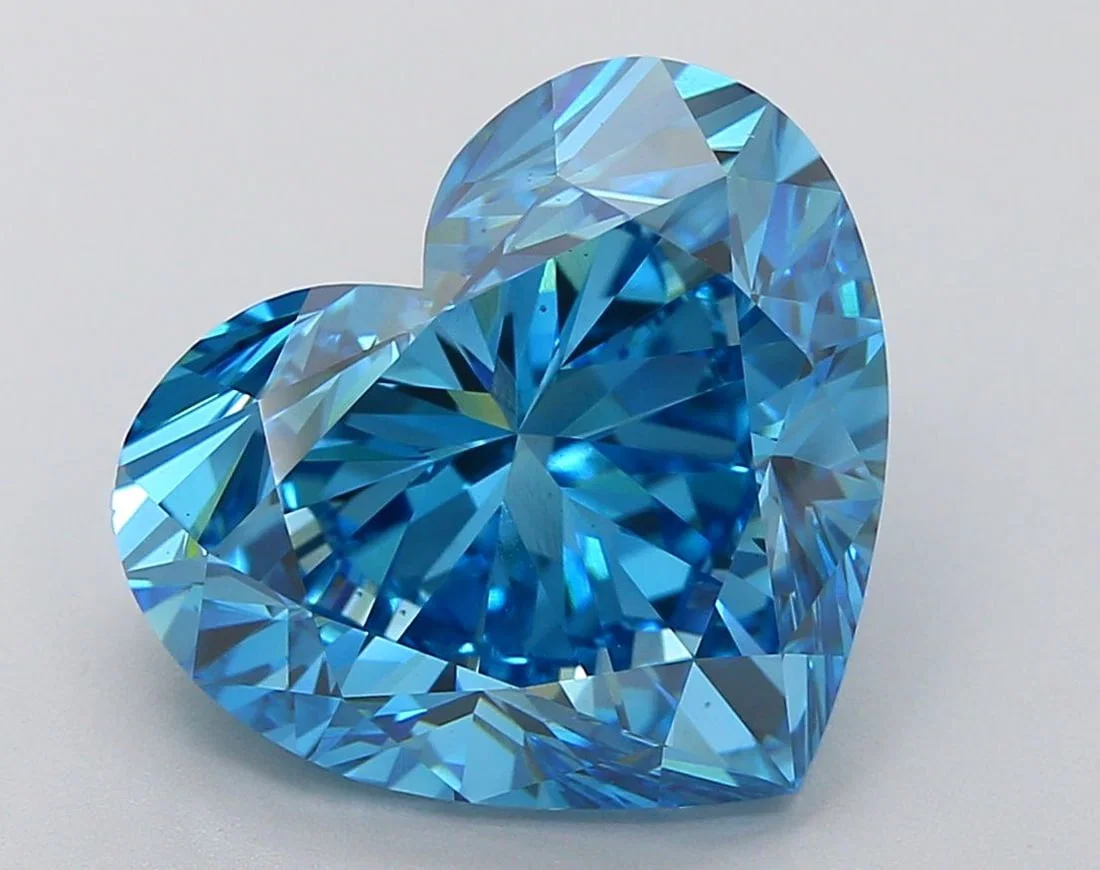 Loose Diamond - HEART 9.1ct Fancy Vivid Blue VS1