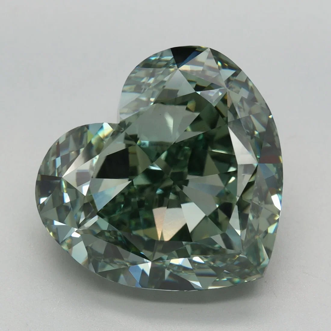 Loose Diamond - HEART 9.32ct Fancy Vivid Green VVS2