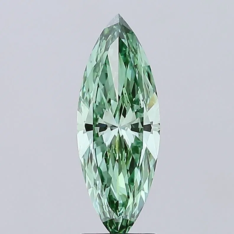 Loose Diamond - MARQUISE 2.24ct Fancy Vivid Green VVS2