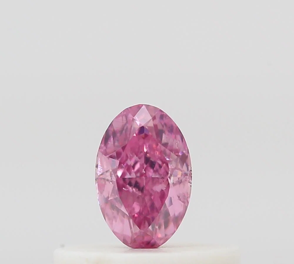 Loose Diamond - OVAL 0.26ct Fancy Vivid Purplish Pink SI2