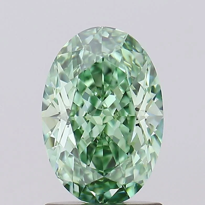 Loose Diamond - OVAL 1.58ct Fancy Vivid Green IF