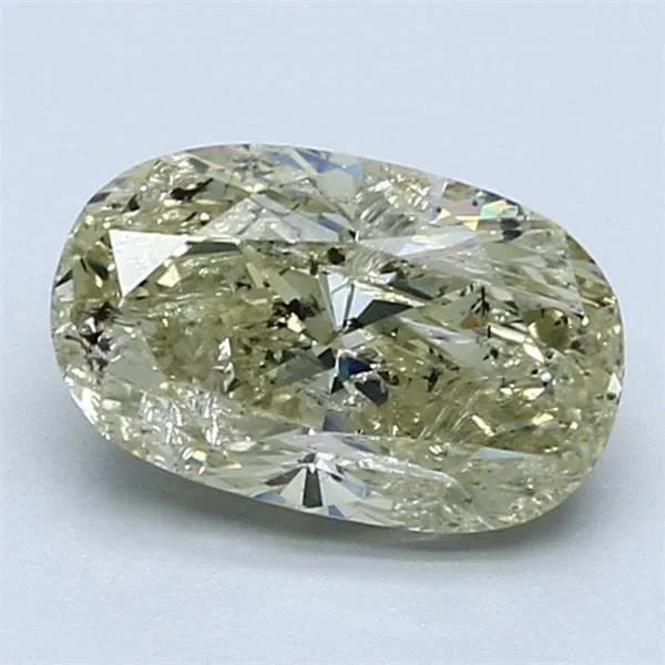 Loose Diamond - OVAL 2.0ct Fancy Grayish Greenish Yellow