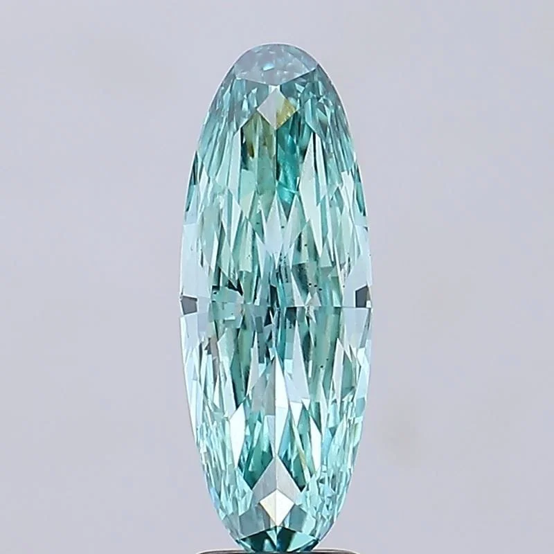 Loose Diamond - OVAL 2.58ct Fancy Vivid Green VS2