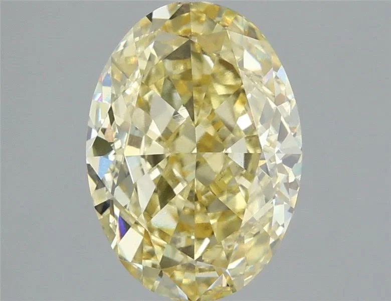Loose Diamond - OVAL 3.09ct Fancy Yellow VS1