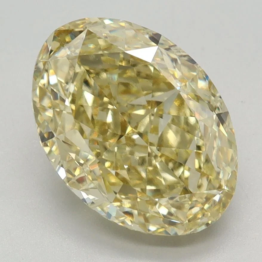 Loose Diamond - OVAL 3.16ct Fancy Intense Yellow VVS2