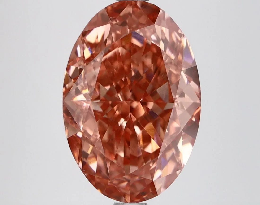 Loose Diamond - OVAL 4.68ct Fancy Vivid Pink VS1