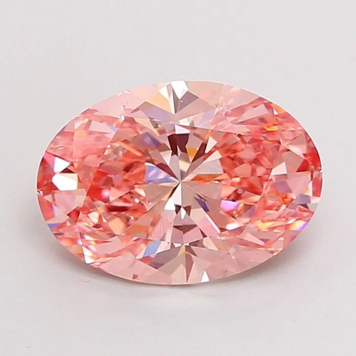 Loose Diamond - OVAL 5.04ct Fancy Vivid Pink VS1