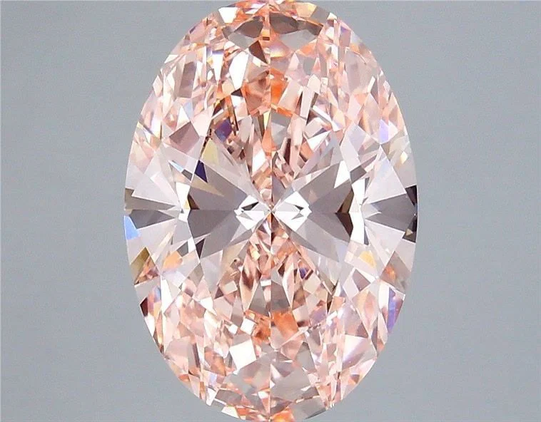Loose Diamond - OVAL 5.06ct Fancy Vivid Pink VVS2