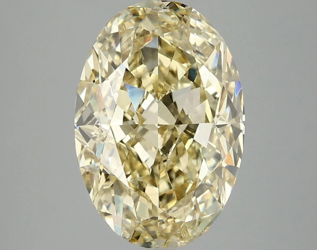 Loose Diamond - OVAL 5.06ct Fancy Vivid Yellow VS1