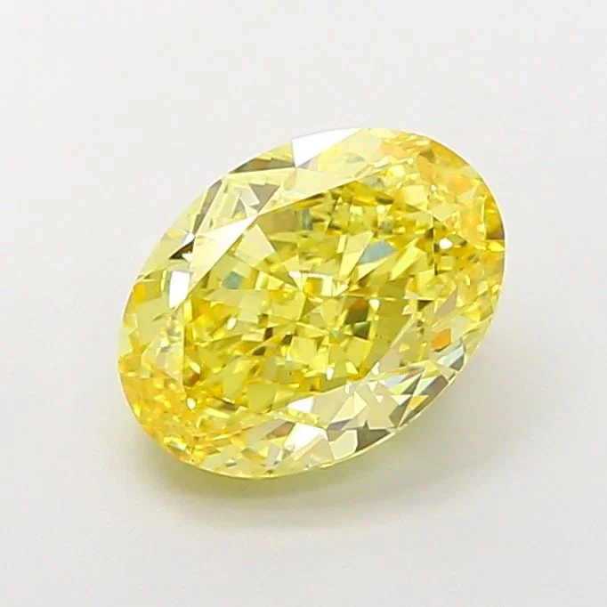 Loose Diamond - OVAL 5.0ct Fancy Intense Yellow VS1