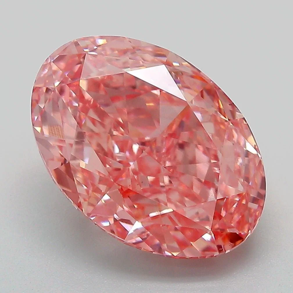 Loose Diamond - OVAL 5.62ct Fancy Vivid Pink VS1