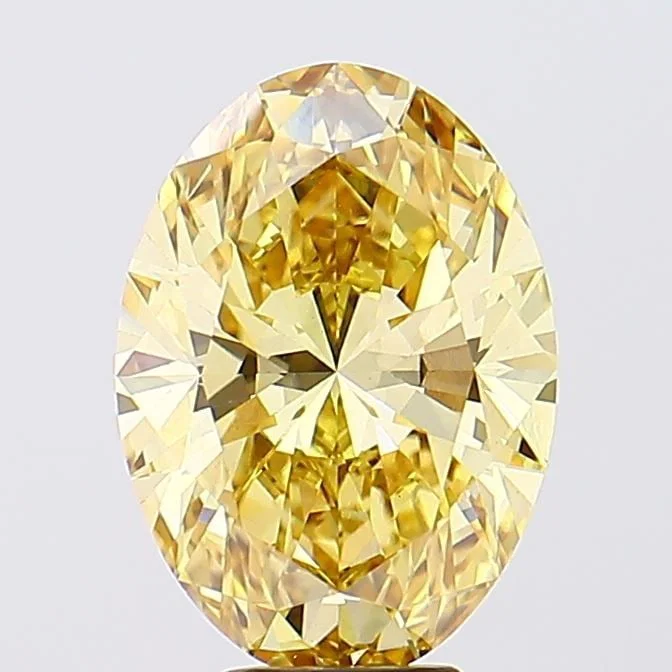 Loose Diamond - OVAL 6.3ct Fancy Vivid Yellow VVS2