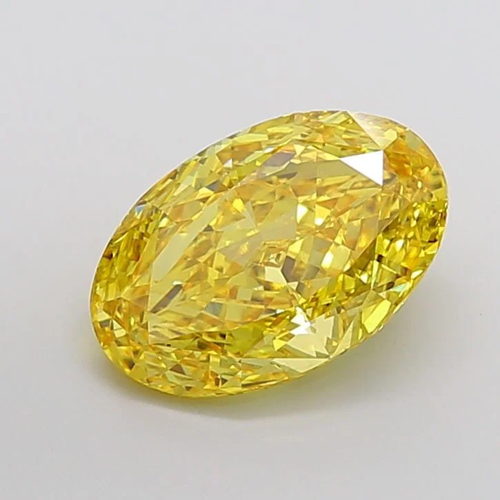 Loose Diamond - OVAL 7.1ct Fancy Vivid Yellow VS2