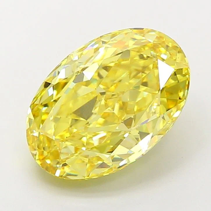 Loose Diamond - OVAL 8.05ct Fancy Vivid Yellow VS1