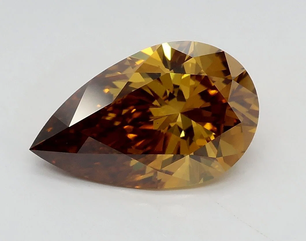 Loose Diamond - PEAR 1.8ct Fancy Brownish Yellow VS1