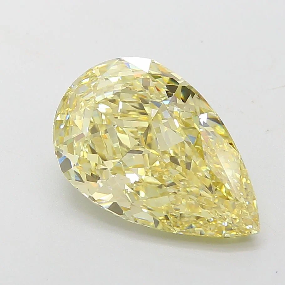 Loose Diamond - PEAR 5.05ct Fancy Yellow VS1