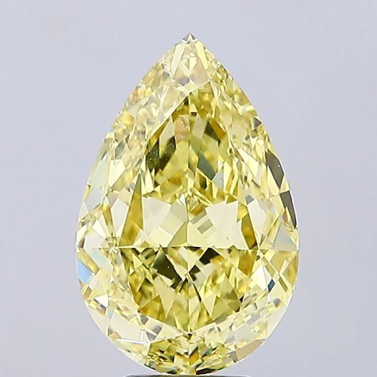 Loose Diamond - PEAR 7.55ct Fancy Intense Yellow VS1