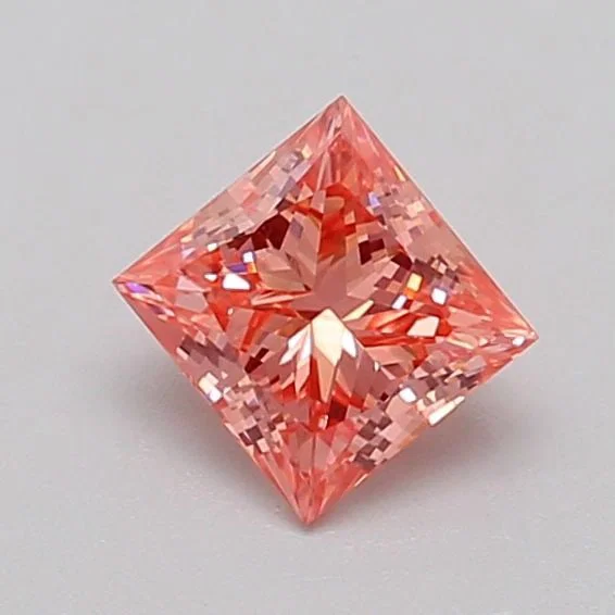 Loose Diamond - PRINCESS 0.63ct Fancy Vivid Pink VS2