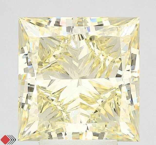 Loose Diamond - PRINCESS 5.57ct Fancy Light Yellow VVS2