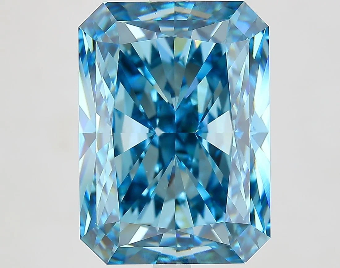 Loose Diamond - RADIANT 10.1ct Fancy Vivid Blue VS1