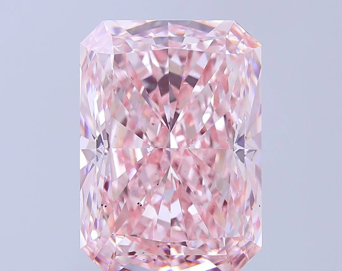 Loose Diamond - RADIANT 12.66ct Fancy Intense Pink VS2