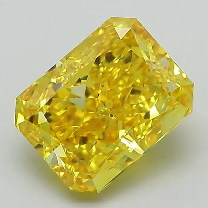 Loose Diamond - RADIANT 2.21ct Fancy Vivid Yellow VS1