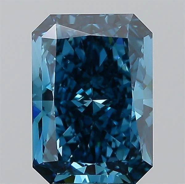 Loose Diamond - RADIANT 3.03ct Fancy Vivid Blue VVS1