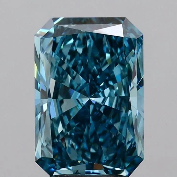 Loose Diamond - RADIANT 3.12ct Fancy Vivid Blue VS1