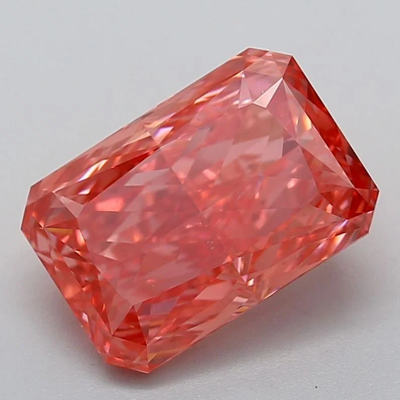 Loose Diamond - RADIANT 3.7ct Fancy Vivid Pink VS1