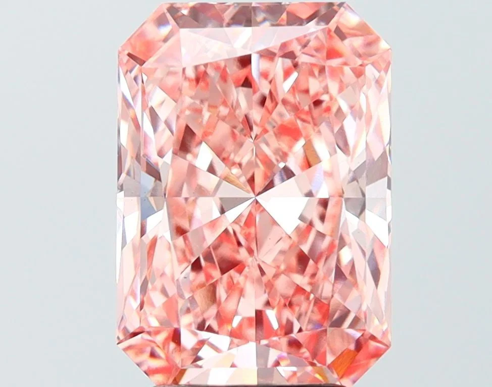 Loose Diamond - RADIANT 4.05ct Fancy Vivid Pink VS1