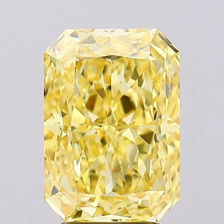 Loose Diamond - RADIANT 4.19ct Fancy Intense Yellow VVS2