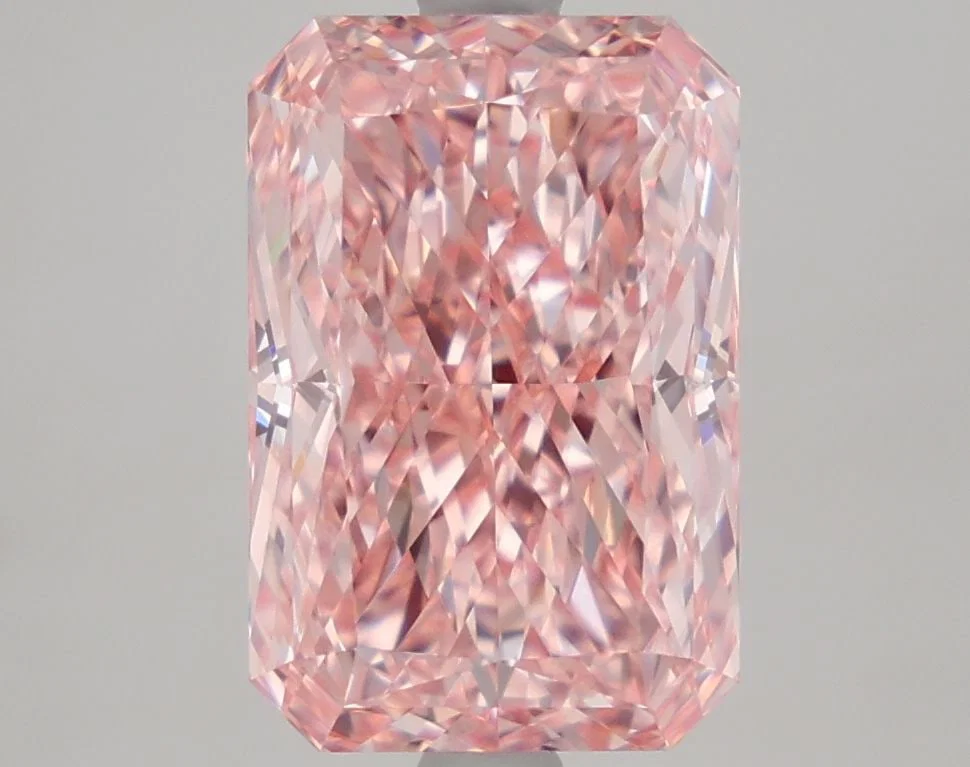 Loose Diamond - RADIANT 4.19ct Fancy Vivid Pink VVS2