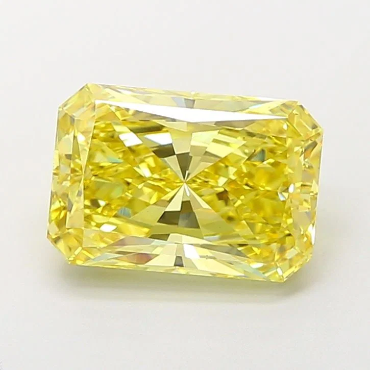 Loose Diamond - RADIANT 5.05ct Fancy Vivid Yellow VS2