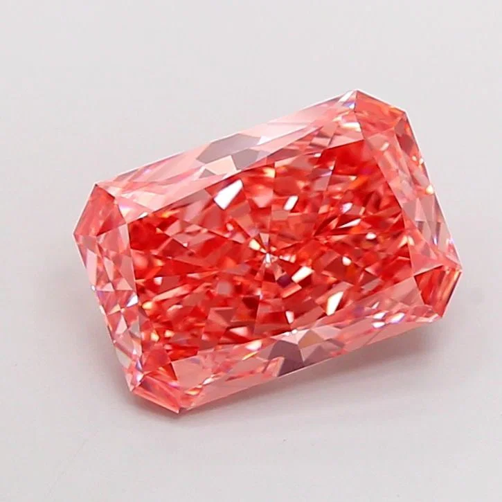 Loose Diamond - RADIANT 5.0ct Fancy Vivid Pink VVS2