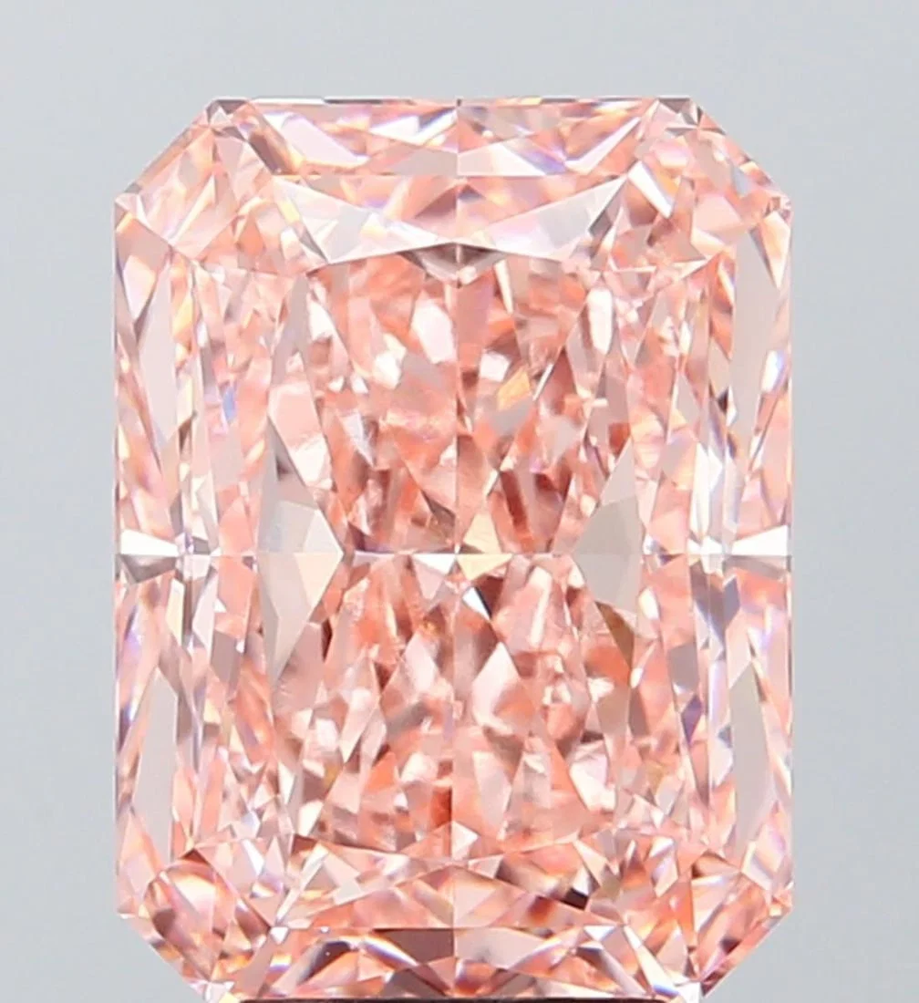 Loose Diamond - RADIANT 6.6ct Fancy Vivid Pink VVS2