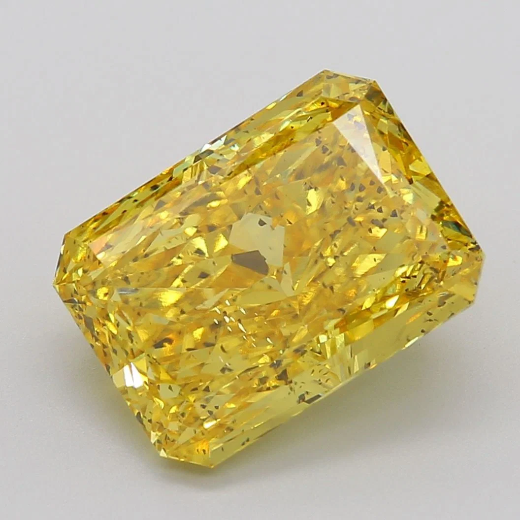 Loose Diamond - RADIANT 9.1ct Fancy Vivid Yellow SI2