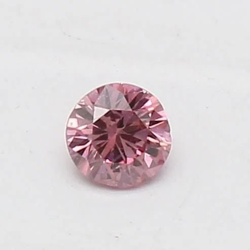 Loose Diamond - ROUND 0.06ct Fancy Intense Pink