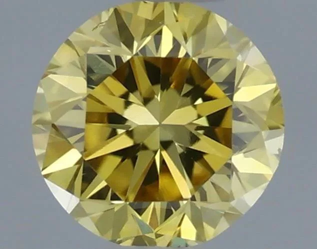 Loose Diamond - ROUND 0.2ct Fancy Intense Yellow VS2