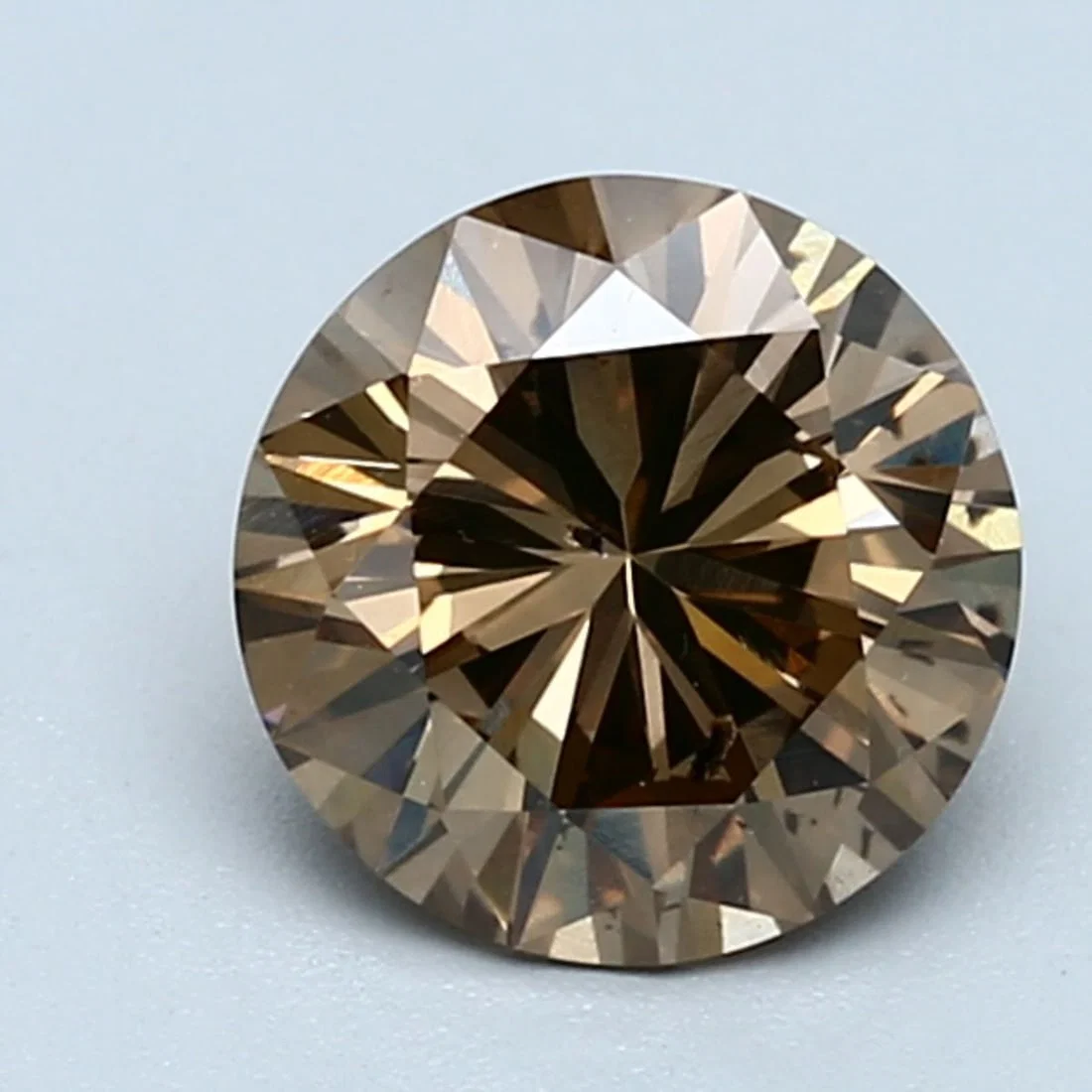 Loose Diamond - ROUND 1.73ct Fancy Yellow Brown SI2