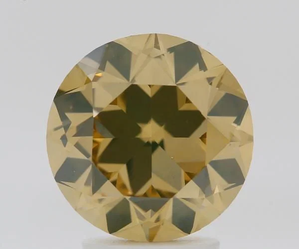 Loose Diamond - ROUND 3.01ct Fancy Brownish Yellow VS2