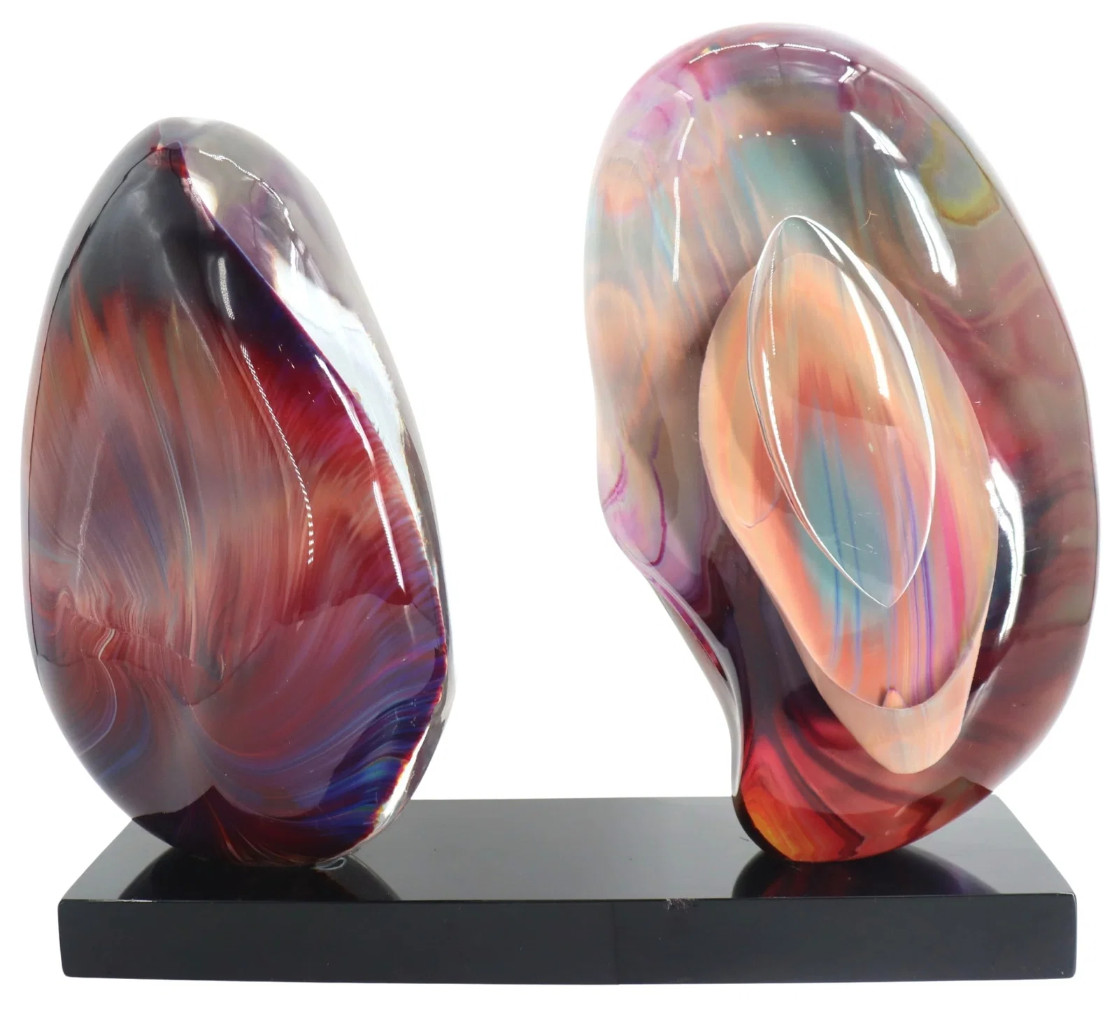 Loredano Rosin (1936-1992) Italian, Calcedonia Art Glass Sculpture - AS IS
