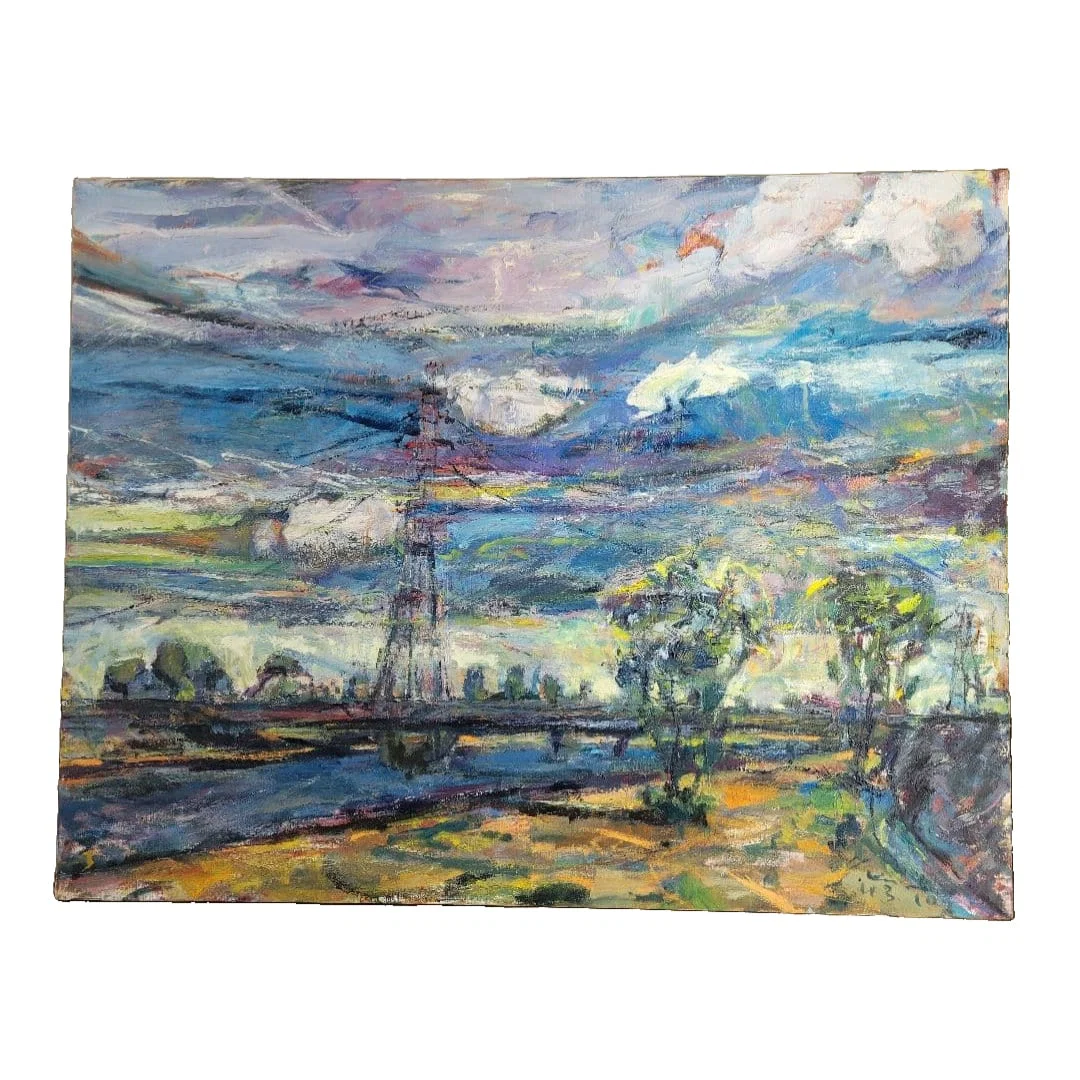 Lot 13: "Shin Nakagawa" Oil Painting